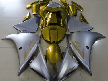 Matt Silber & Gold 09-11 R1 Motorrad Verkleidung
