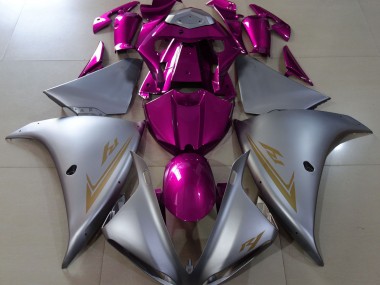 Matt Silber & Pink 09-11 R1 Motorrad Verkleidung