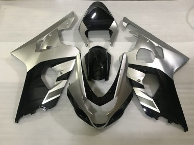 Matt Silber & Schwarz 04-05 GSXR 600-750 Motorrad Verkleidung