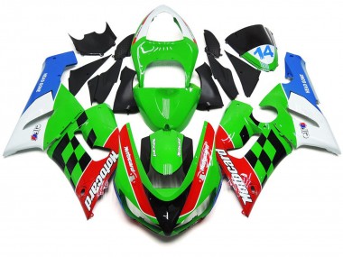 Mehrfarbig Kariert 05-06 ZX6R Motorrad Verkleidung