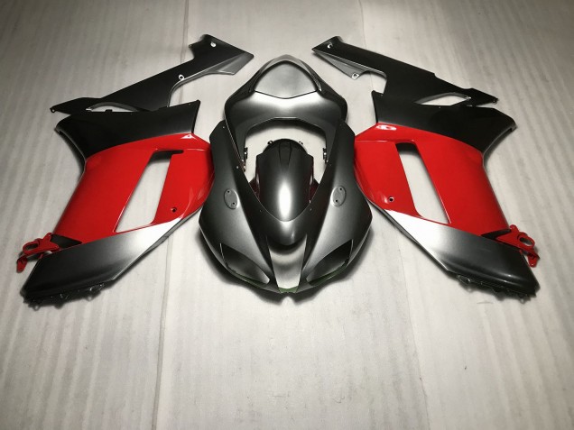 Metallic Silber Mit Rot 07-08 ZX6R Motorrad Verkleidung