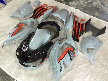 Nardo & Orange Shaggy 13-18 ZX6R Motorrad Verkleidung