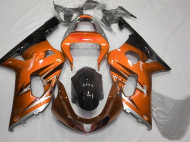 Orange & Silber 01-03 GSXR 600-750 Motorrad Verkleidung