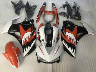 Orange & Weißer Hai 15-18 R3 Motorrad Verkleidung