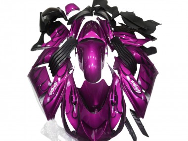 Rosa Glänzend & Flame 06-11 ZX14R Motorrad Verkleidung