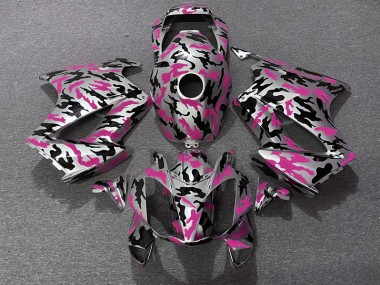 Rosa Tarnung 02-12 VFR800 Motorrad Verkleidung