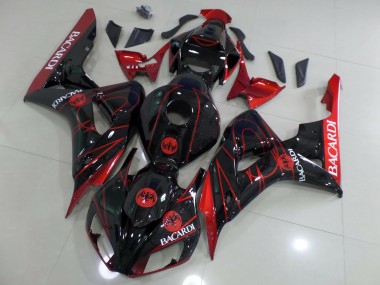 Rot Bacardi 06-07 CBR1000RR Motorrad Verkleidung