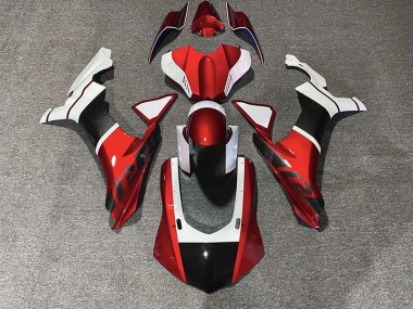 Rot & Carbonfaser-Akzente 15-19 R1 Motorrad Verkleidung