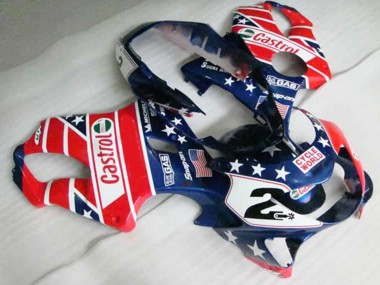 Rot Castrol 99-00 CBR600 F4 Motorrad Verkleidung
