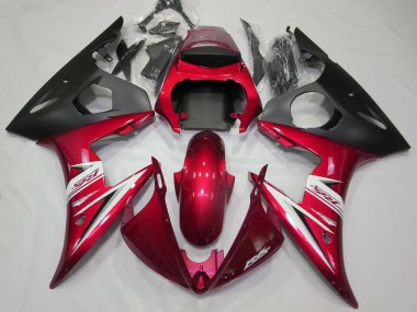 Rot Glänzend & Weiß 03-04 R6 Motorrad Verkleidung