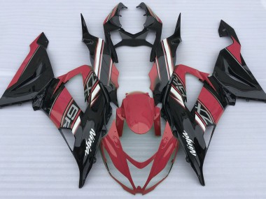 Rot Glänzend & Schwarz 13-18 ZX6R Motorrad Verkleidung