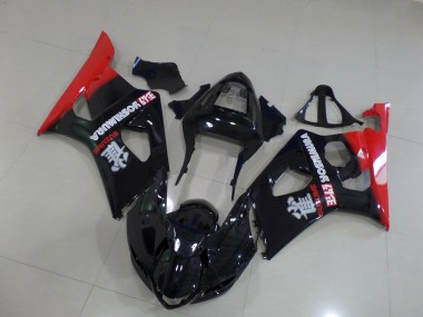 Rot & Schwarz 03-04 GSXR 1000 Motorrad Verkleidung