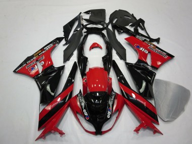Rot Schwarz 09-12 ZX6R Motorrad Verkleidung