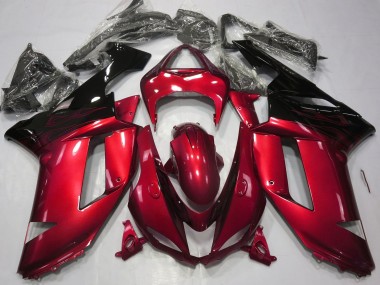 Rot & Schwarz Glänzend 07-08 ZX6R Motorrad Verkleidung