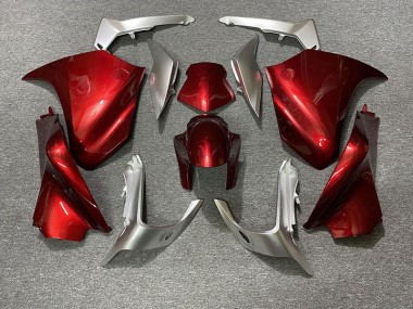 Rot & Silber 10-13 VFR1200 Motorrad Verkleidung