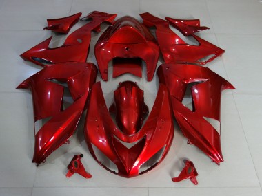 Rot Tiefglanz 06-07 ZX10R Motorrad Verkleidung