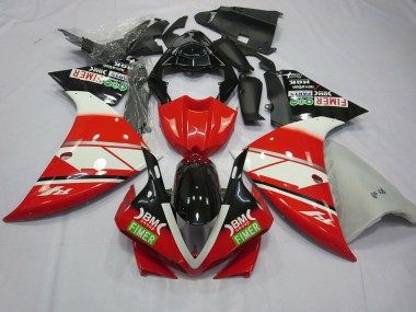 Rot-Weiß Yamalube 12-14 R1 Motorrad Verkleidung