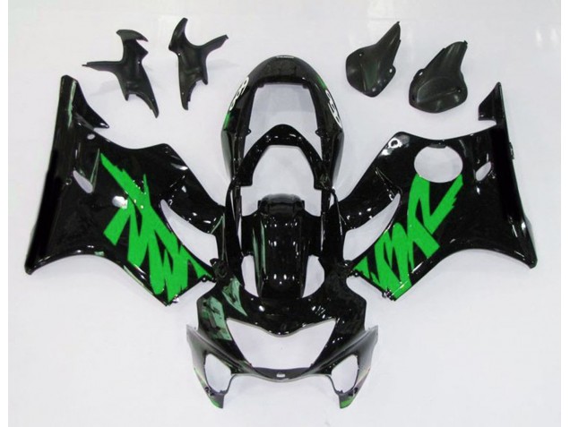 Schwarz Glänzend & Grün 99-00 CBR600 F4 Motorrad Verkleidung