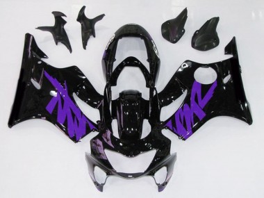 Schwarz Glänzend & Lila 99-00 CBR600 F4 Motorrad Verkleidung