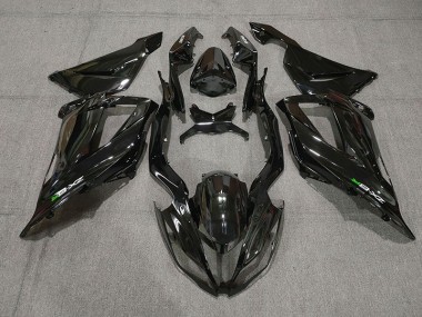 Schwarz Glänzend Mit Aufklebern 13-18 ZX6R Motorrad Verkleidung