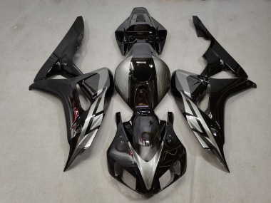 Schwarz Glänzend Mit Grau 06-07 CBR1000RR Motorrad Verkleidung