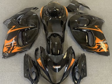 Schwarz Glänzend & Orange 08-20 GSXR 1300 Motorrad Verkleidung