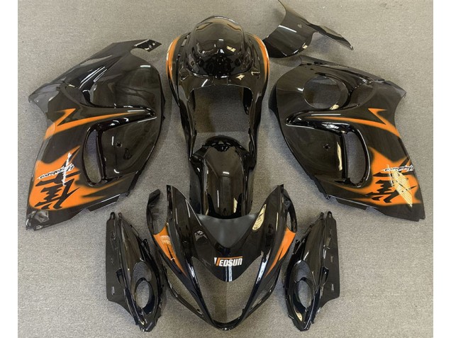 Schwarz Glänzend & Orange 08-20 GSXR 1300 Motorrad Verkleidung