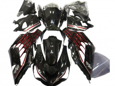 Schwarz Glänzend & Rot 12-21 ZX14R Motorrad Verkleidung