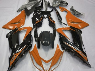 Schwarz & Orange 13-18 ZX6R Motorrad Verkleidung