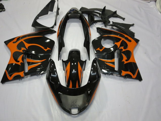 Schwarz & Orange 96-07 CBR1100XX Motorrad Verkleidung