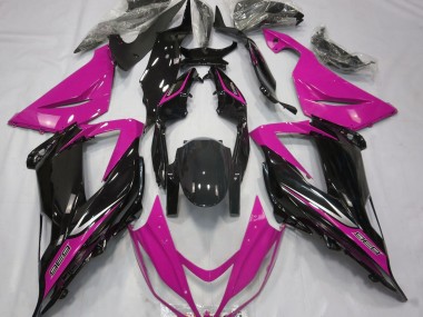 Schwarz & Pink 13-18 ZX6R Motorrad Verkleidung