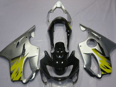 Silber Gelb & Schwarz 99-00 CBR600 F4 Motorrad Verkleidung