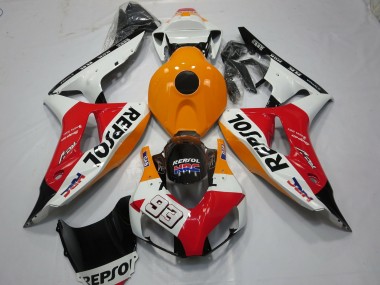 White Repsol 93 06-07 CBR1000RR Motorrad Verkleidung