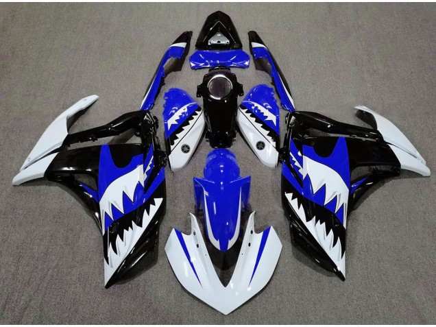 Weißer Hai & Blau 15-18 R3 Motorrad Verkleidung