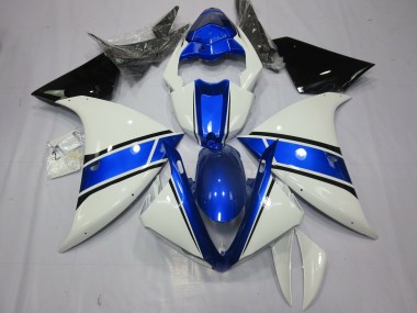 Weißes & Blaues Design 12-14 R1 Motorrad Verkleidung